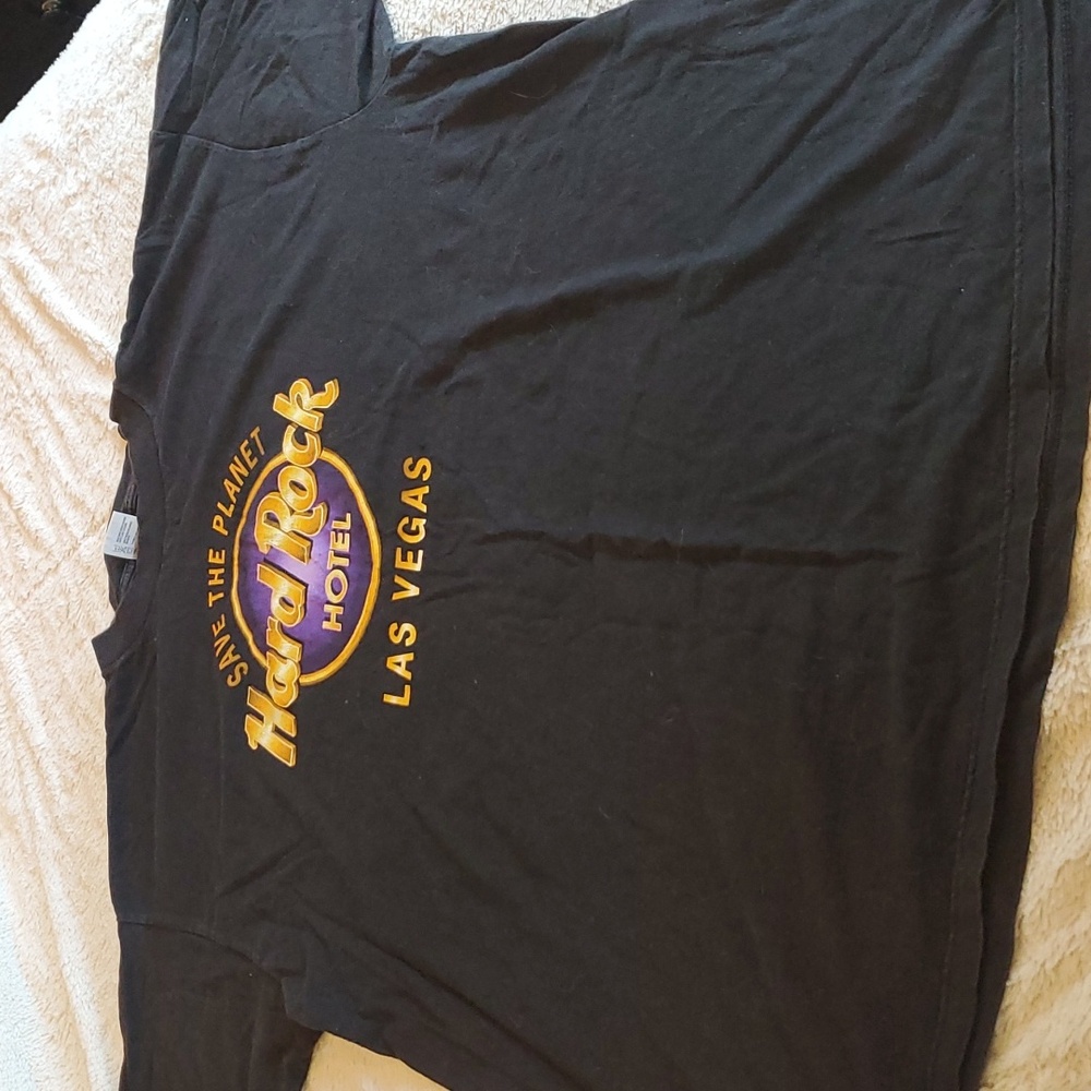 Men's save the planet hard rock Las Vegas shirt